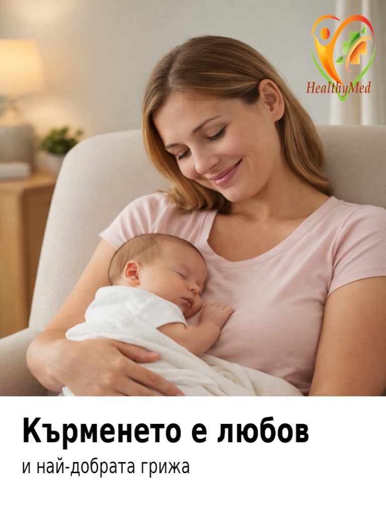 Майка кърми новородено бебе – „Кърменето е любов и най-добрата грижа“